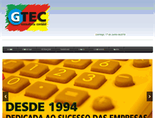 Tablet Screenshot of gteccontabilidade.com.br